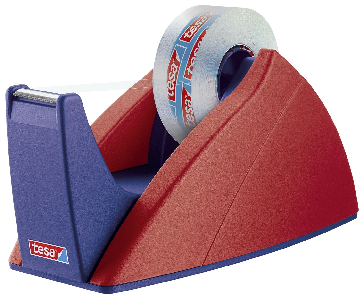 Tischabroller Easy Cut® - für Rollen bis 33 m x 19 mm, rot/blau