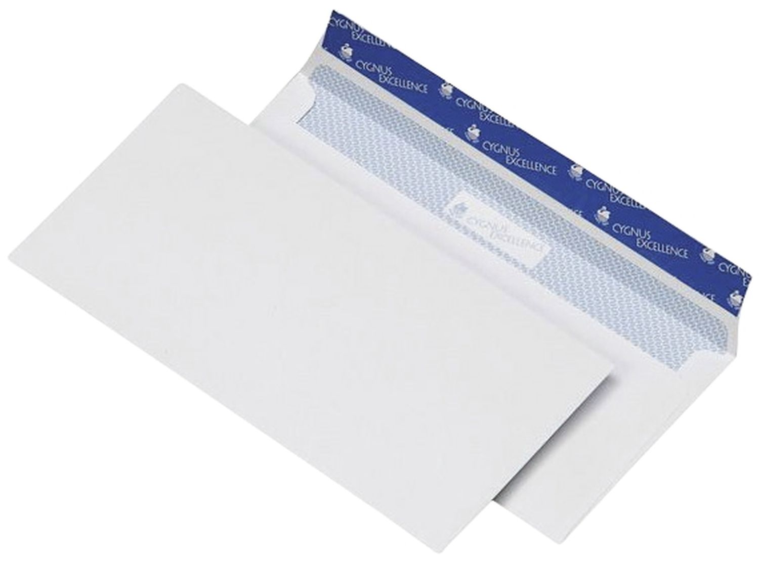 Briefumschlag Cygnus Excellence 30005442, DIN lang (220x110 mm), haftkebend, weiß, Offset 100g, 500 Stück