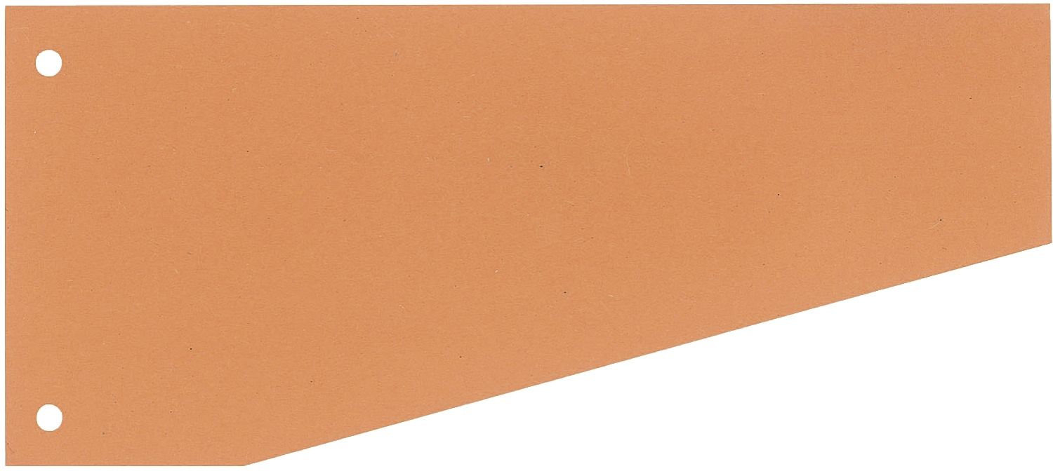 Trennstreifen Trapez - 190 g/qm Karton, orange, 100 Stück
