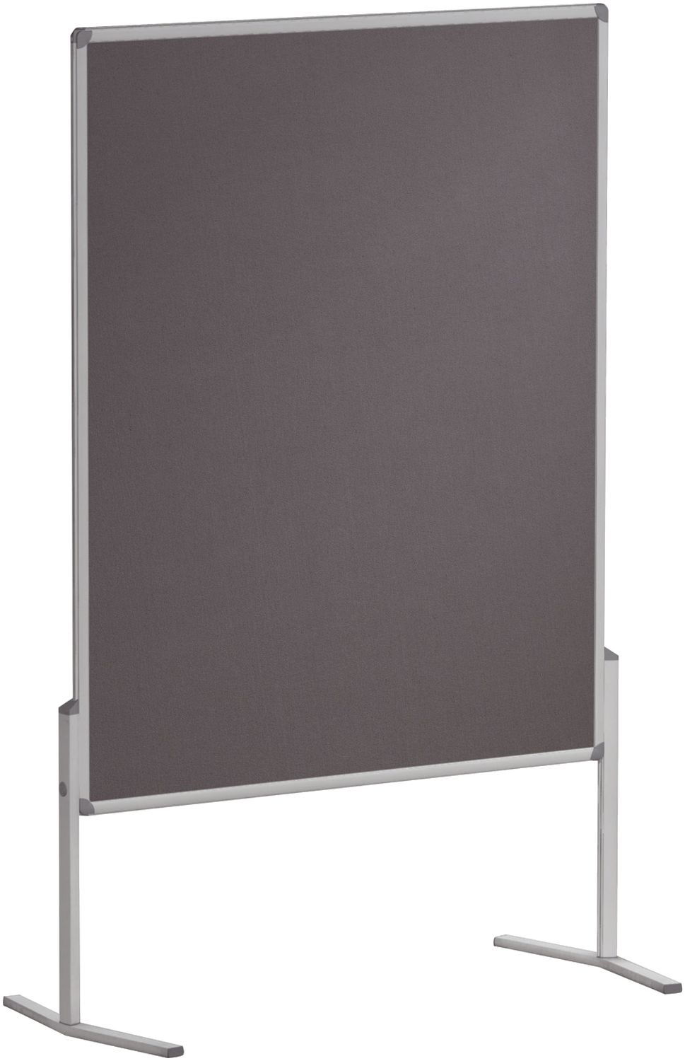 Moderationstafel PRO, 120 x 150 cm, grau/Filz, einteilig