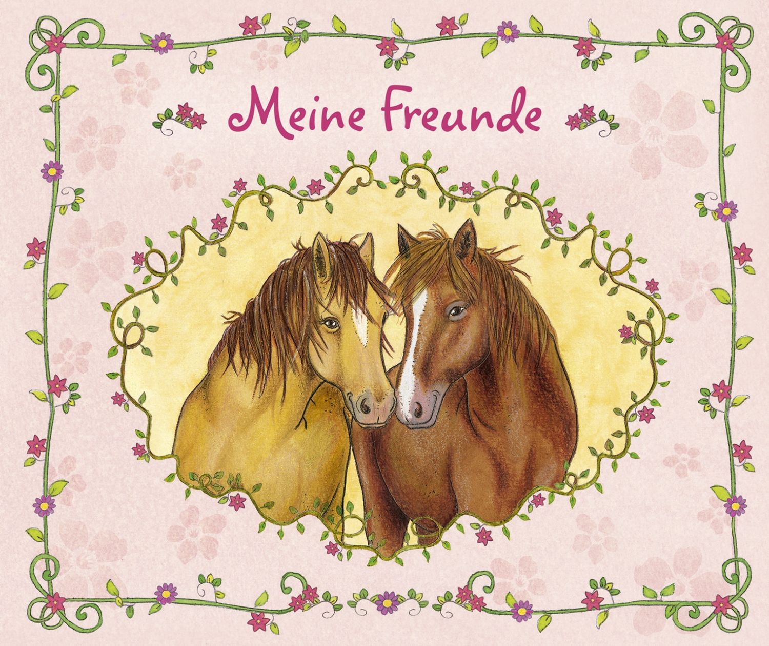 Freundebuch Pferde - 80 illustrierte Seiten, 21 x 17,5 cm