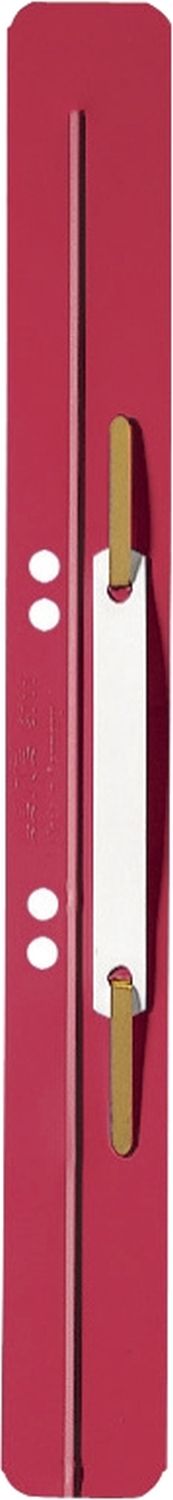 Heftstreifen Leitz 3711-00-25, PP mit Kunststoffdeckleiste, 31,0 cm lang, rot, 25 Stück