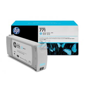 HP (Hewlett Packard) Original HP Tintenpatrone cyan hell (B6Y12A,771C,NO771C)