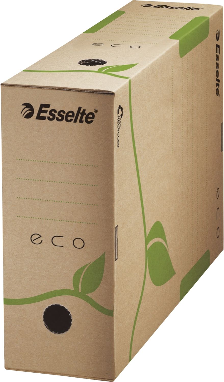 Archivschachtel Esselte Eco 623917, DIN A4, Rückenbreite 100 mm, 100% Recyclingkarton, braun