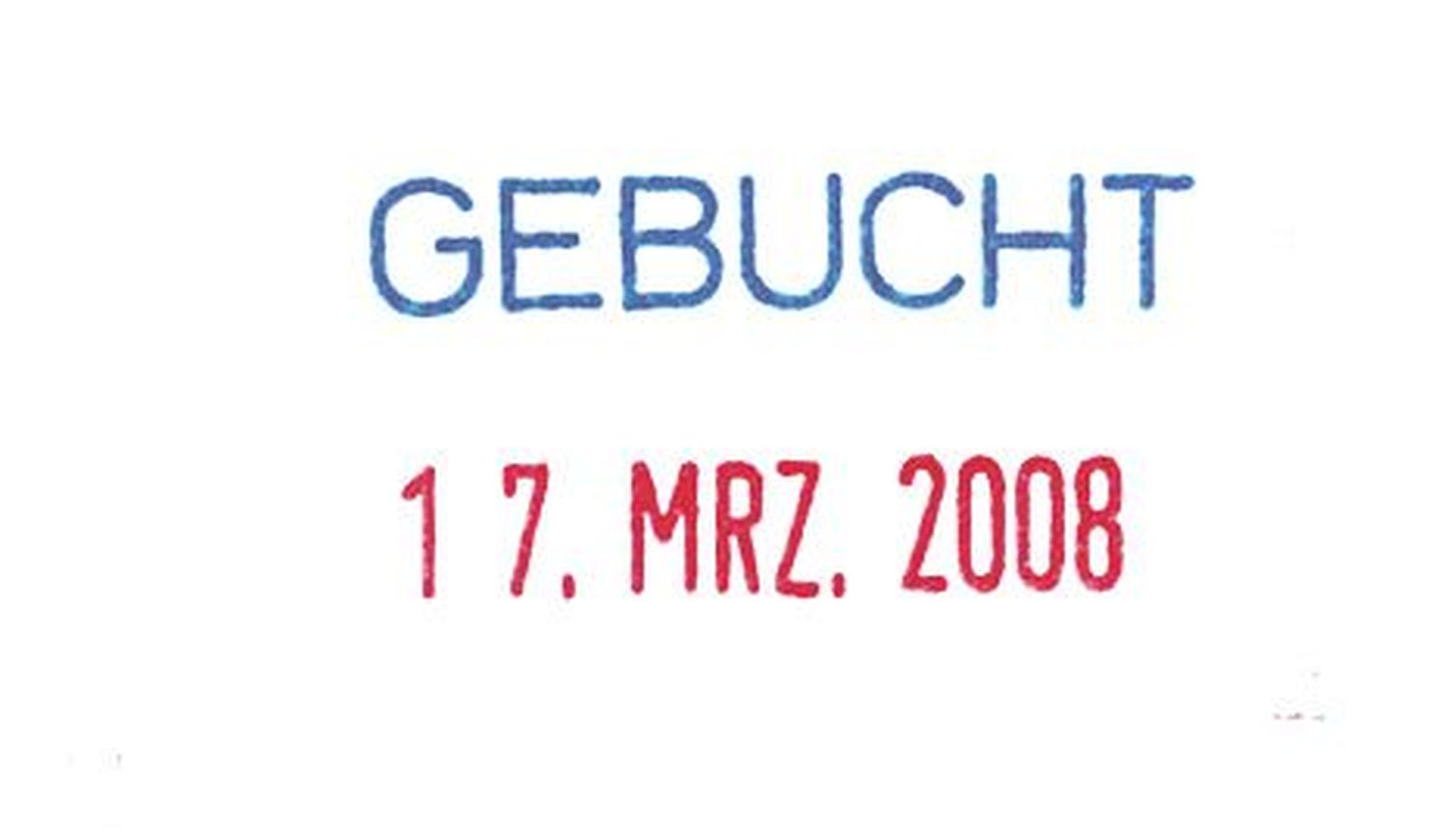 Stempel Printy 4850/L7 - GEBUCHT mit Datum