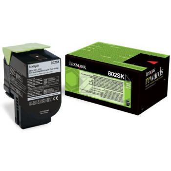 LEXMARK Original Lexmark Toner-Kit schwarz return program (0080C2SK0,080C2SK0,80C2SK0,802SK,NO802SK)