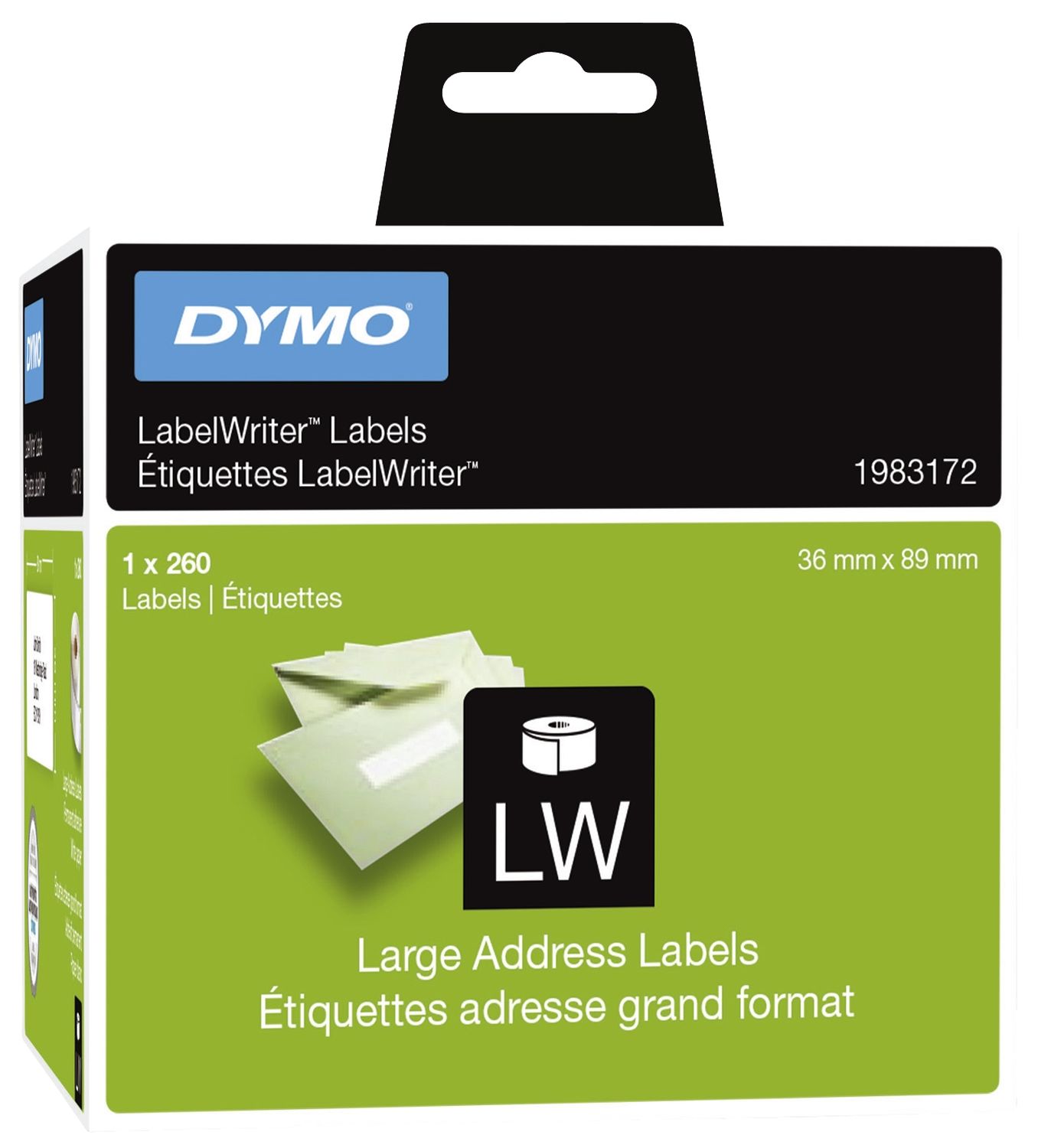 LabelWriter Etikettenrolle - Standardetiketten, 36 x 89 mm, weiß