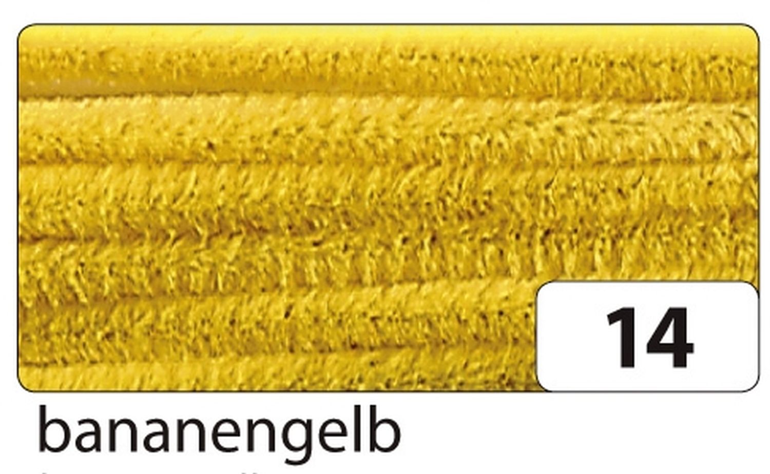 Chenilledraht - 8 mm, 10 Stück, bananengelb