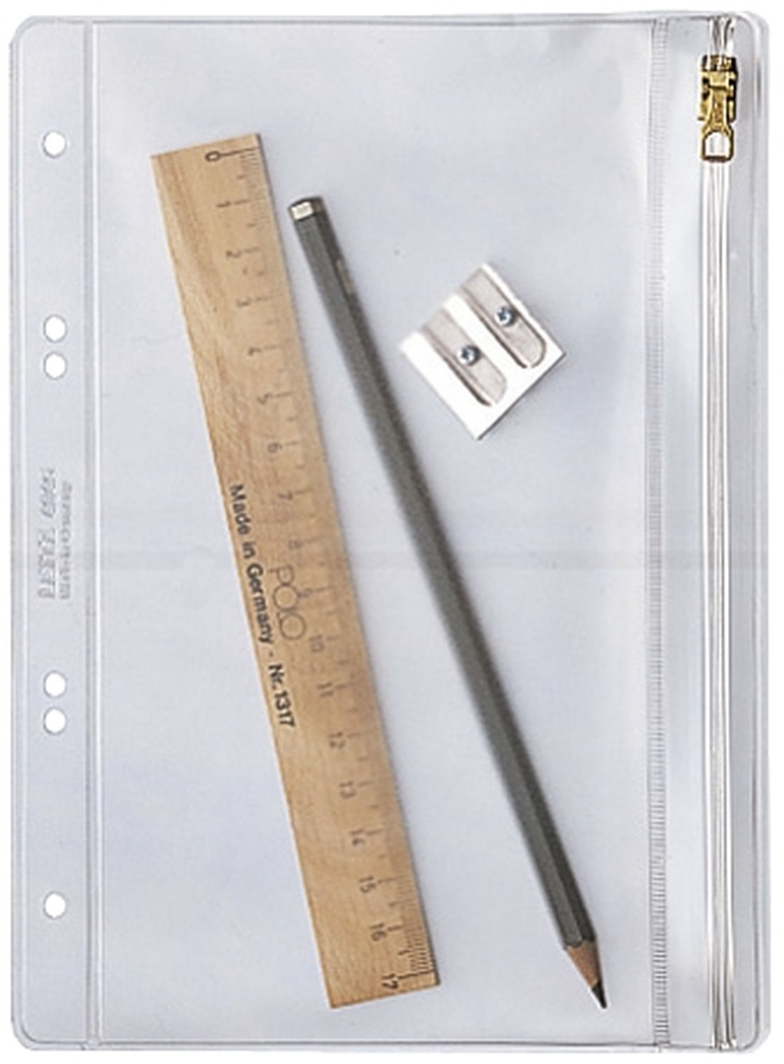 Kleinkrambeutel Leitz 4045-00-00, DIN A5, transparent, mit Gleitverschluss und Abheftrand