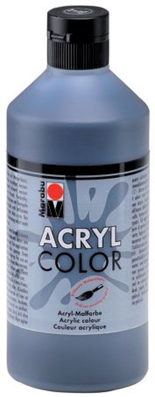 Acrylfarbe Color - schwarz, 500 ml