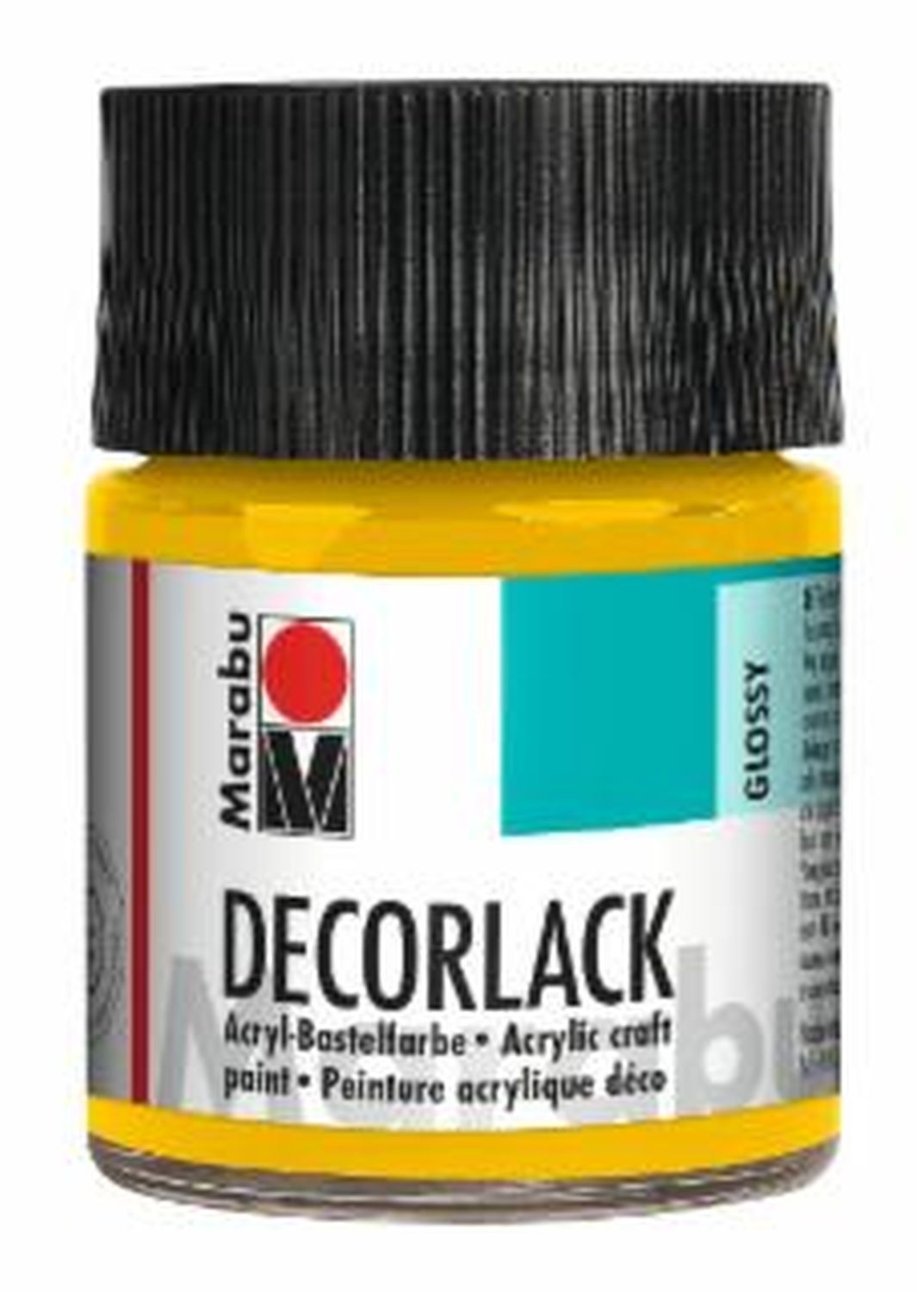 Decorlack Acryl - Mittelgelb 021, 50 ml