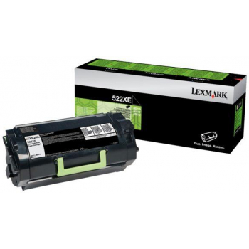 Original Lexmark Toner-Kit schwarz extra High-Capacity return program (0052D2X0E,052D2X0E,52D2X0E,522X,NO522X)