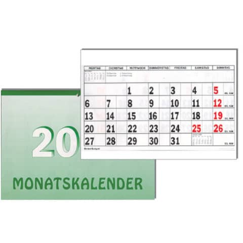 Monatsplaner Penig 5001 Wandkalender, Jahr 2024, 1 Monat auf 1 Seite, 8,7 x 15,3 cm, Karton