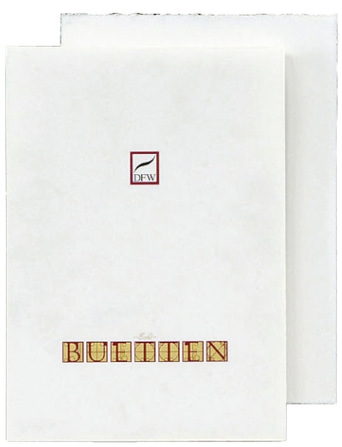 Briefblock Echt Bütten - A4, 40 Blatt, weiß