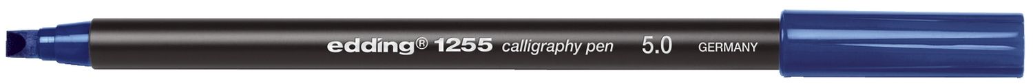 1255 Kalligrafie Stift - Fasermaler, 5,0 mm, stahlblau