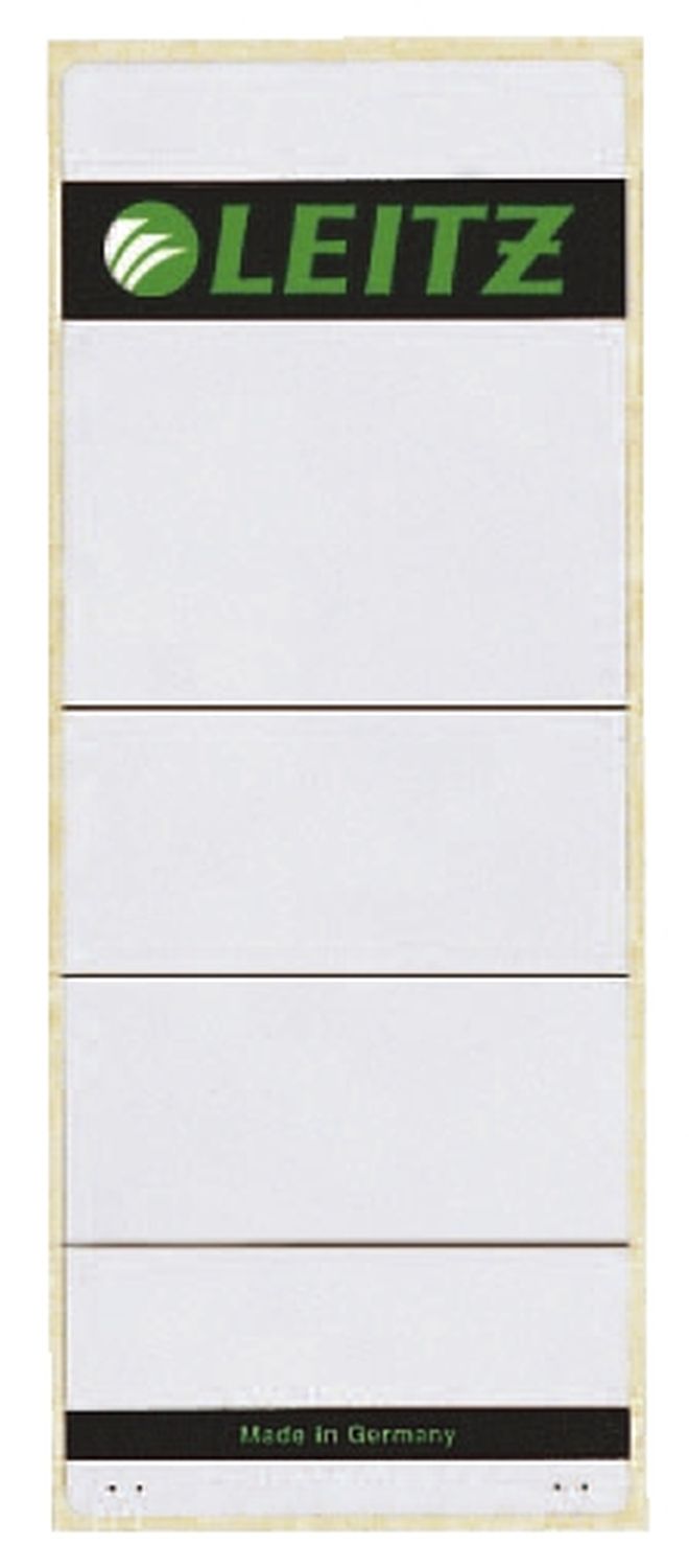 Rückenschilder Leitz 1647-00-85, extra kurz/breit 61 x 157 mm, 10 Stück, hellgrau