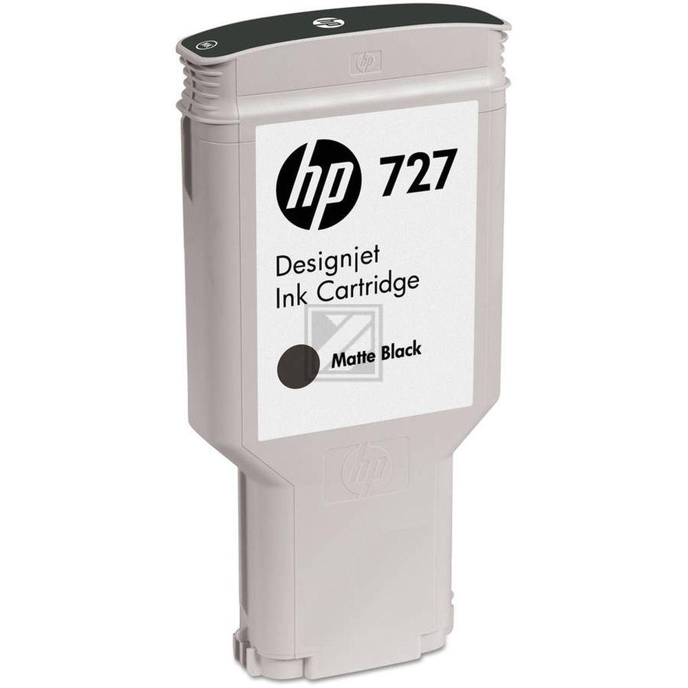 HP (Hewlett Packard) Original Tinte HP 727 (C1Q12A), ca. 1.000 Seiten, schwarz matt