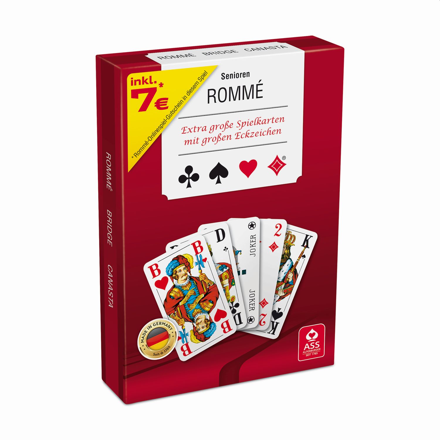 Spielkarten Senioren-Rommé