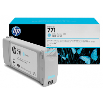 HP (Hewlett Packard) Original HP Tintenpatrone cyan hell (B6Y12A,771C,NO771C)