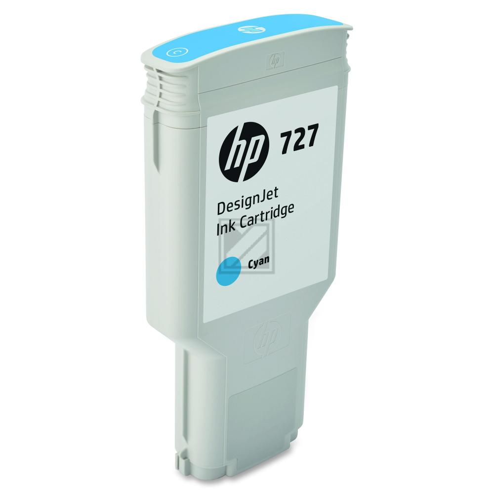 HP (Hewlett Packard) Original Tinte HP 727 (F9J76A), ca. 1.000 Seiten, cyan