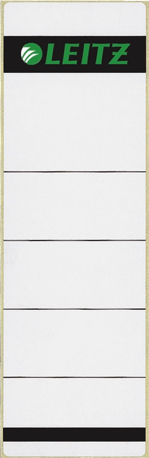 Rückenschilder Leitz 1642-00-85, kurz/breit 61 x 192 mm, 10 Stück, hellgrau