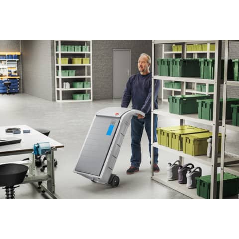 Hailo Mülleimer Heilo ProfiLine WSB Design XXXL 0912-060, 120 Liter, grau