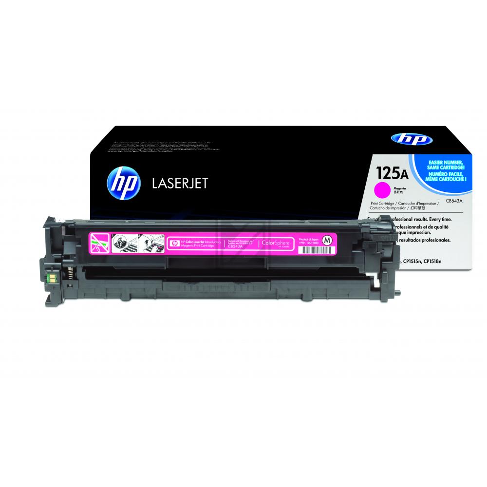 Originaltoner HP 125A (CB543A), ca. 1.400 Seiten, magenta