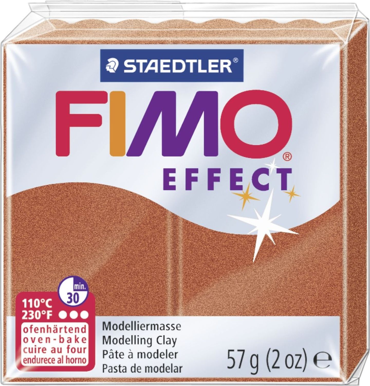 Modelliermasse FIMO® Effect - 57 g, kupfer metallic