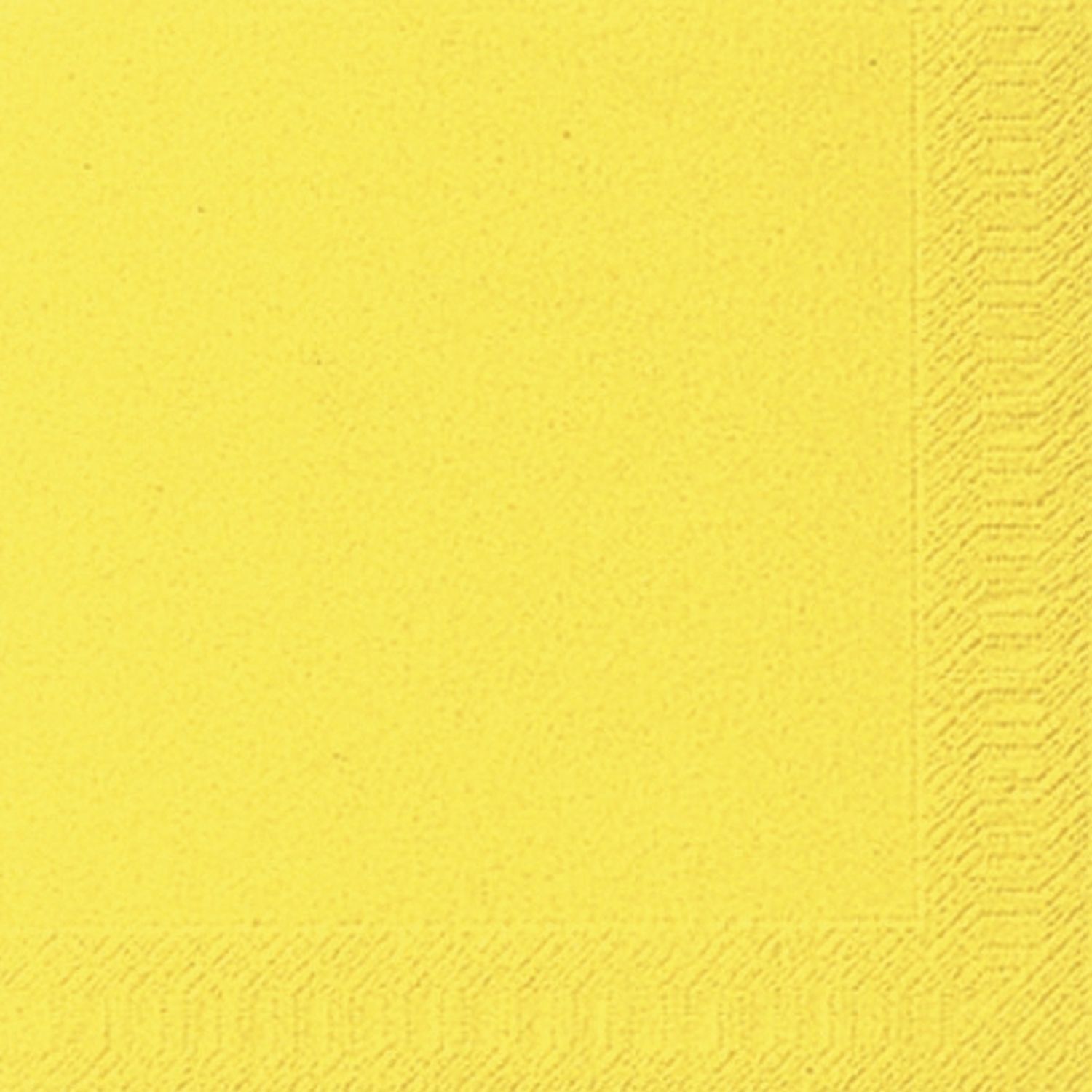 Dinner-Servietten 3lagig Tissue Uni gelb, 40 x 40 cm, 20 Stück