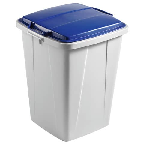 Mülleimer Durable Durabin LID 90 VEH2012031, 90 Liter, grau/blau