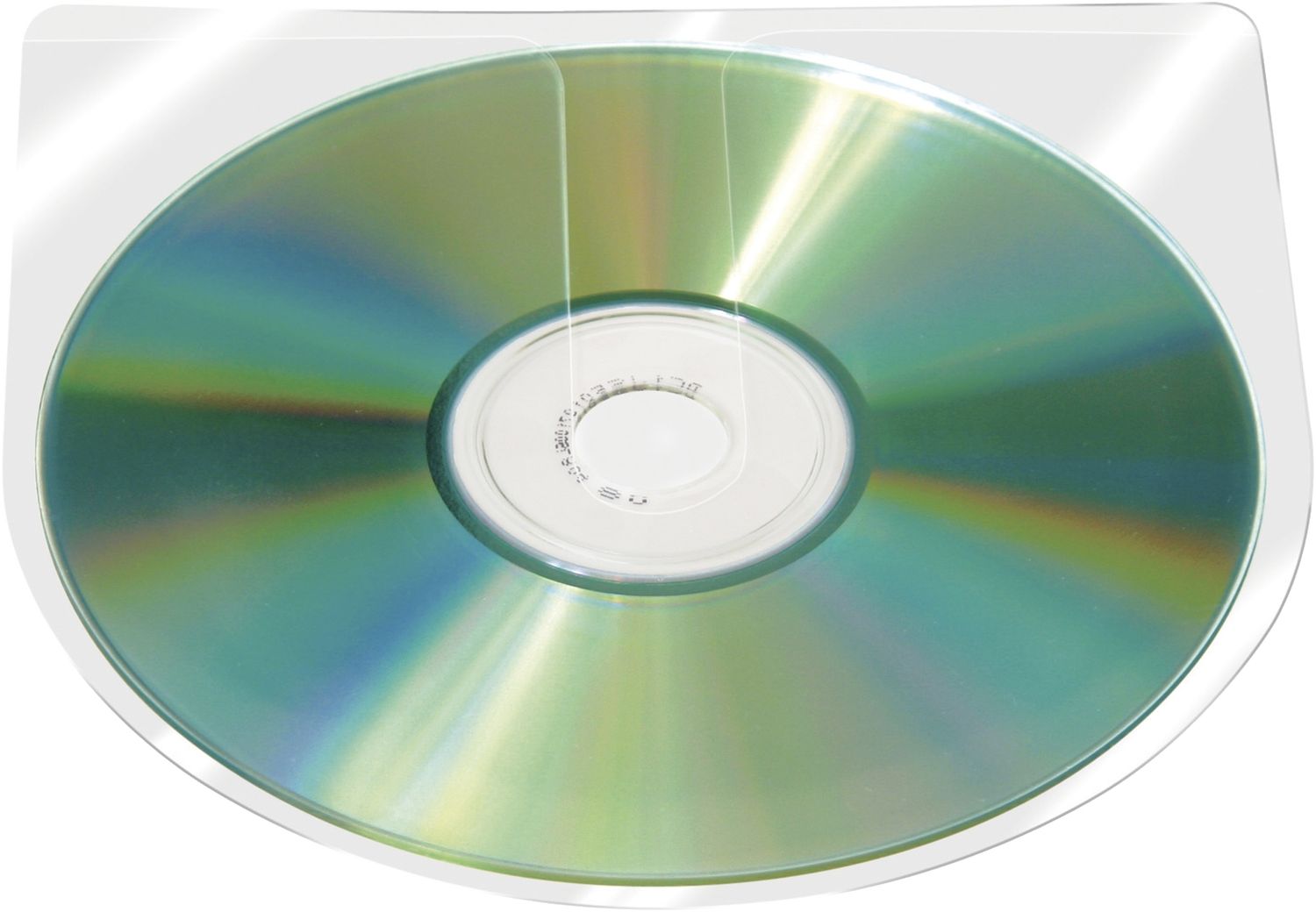 CD/DVD-Hüllen selbstklebend - ohne Lasche, transparent, 10 Stück