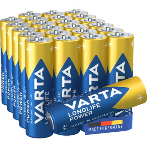 Batterien Varta Longlife Power AA 4906, Mignon, R6, LR06, 1,5 V, 24 Stück