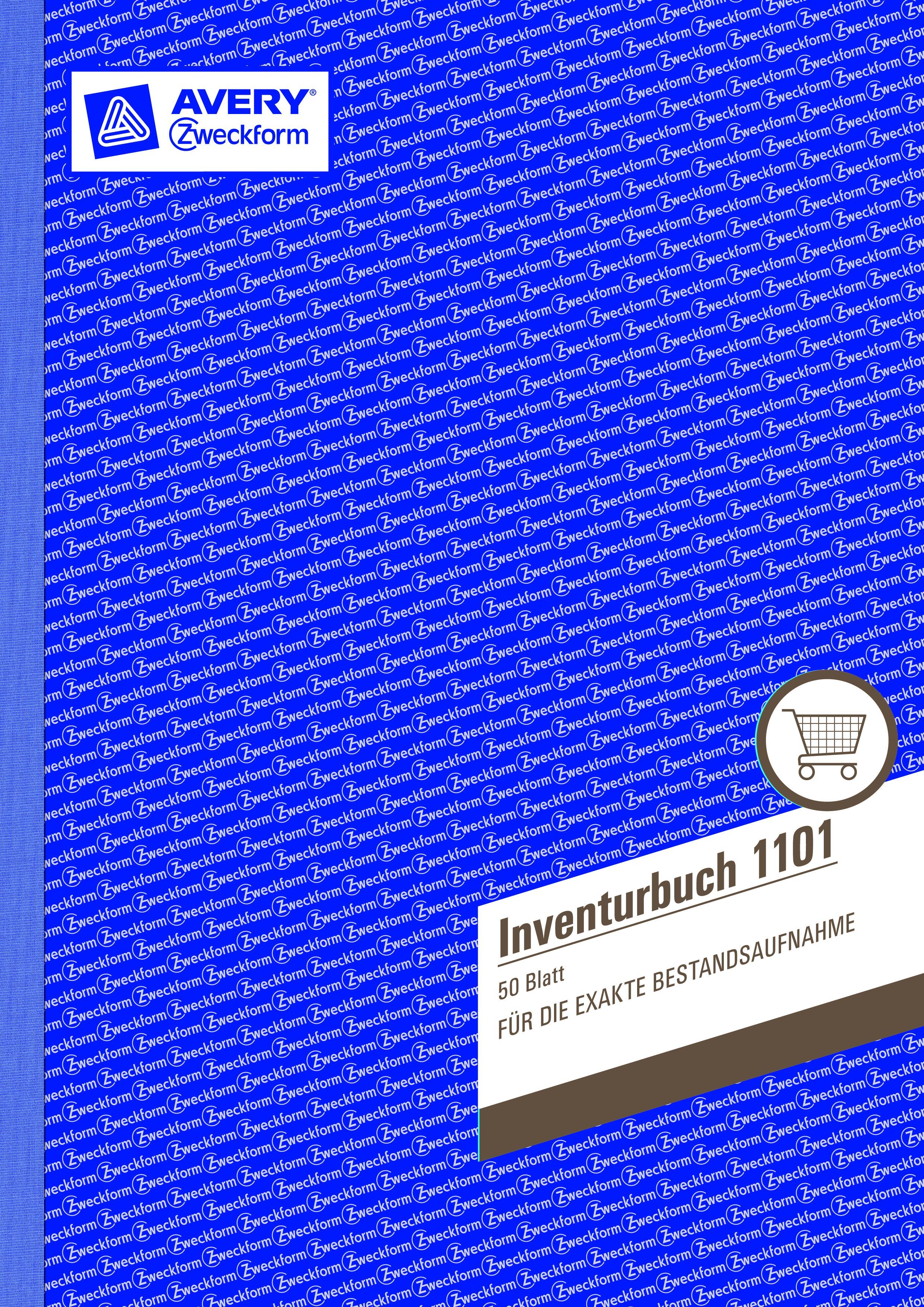 1101 Inventurbuch, DIN A4, vorgelocht, 50 Blatt, weiß