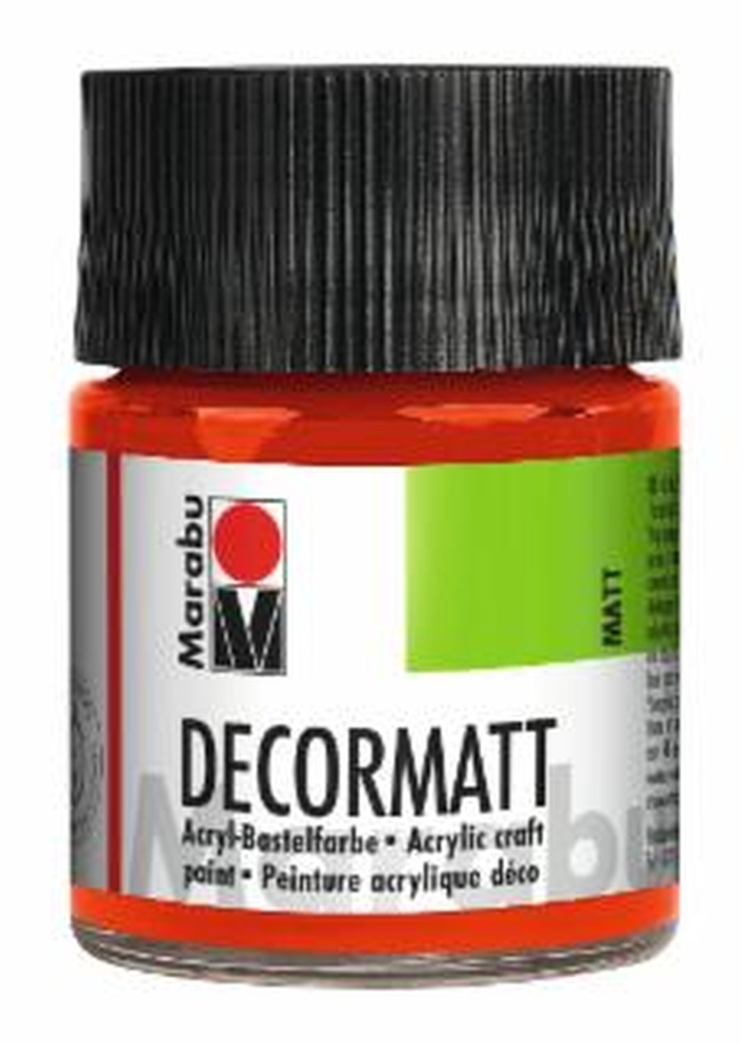 Decormatt Acryl - Zinnoberrot hell 030, 50 ml
