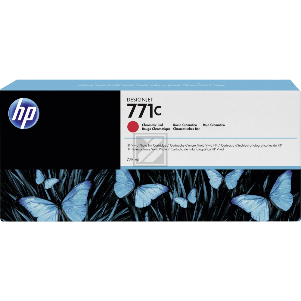 Original HP Tintenpatrone rot (B6Y08A,771C,NO771C)