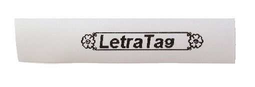 Schriftbandkassetten Kunststoff - laminiert, 12 mm x 4 m, schwarz auf weiß, Blister