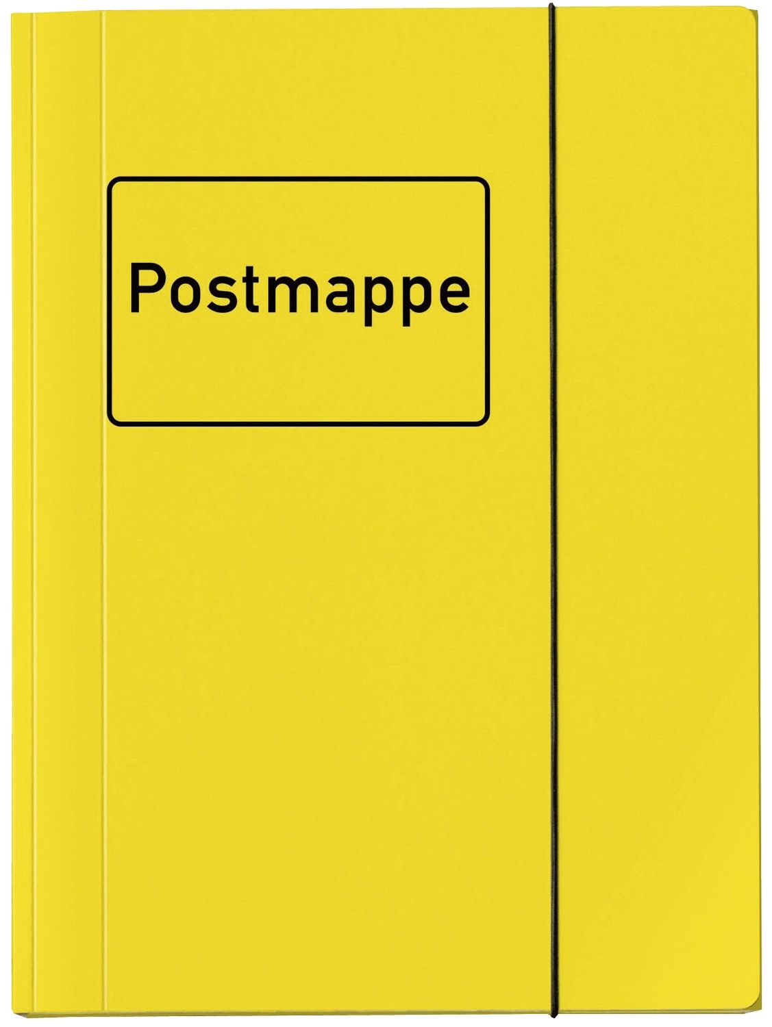 Sammelmappe VELOCOLOR® mit Aufdruck Postmappe, DIN A4, Karton glanzkaschiert, gelb