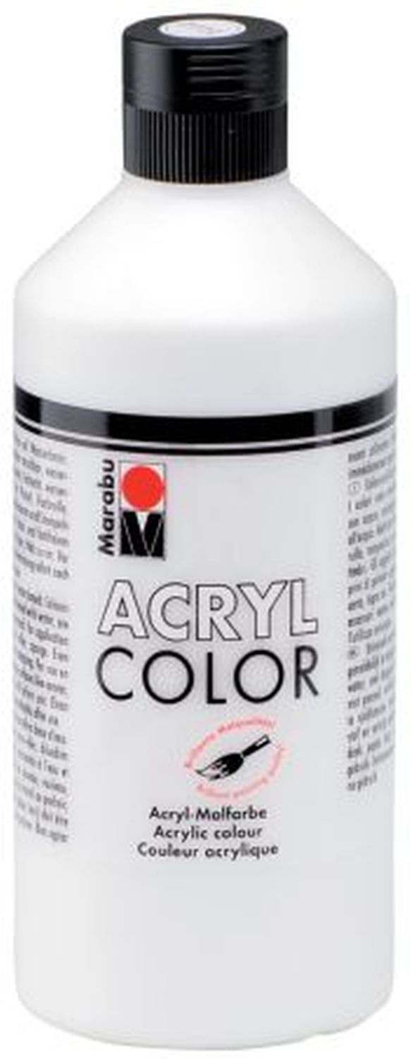 Acrylfarbe Color - weiß, 500 ml