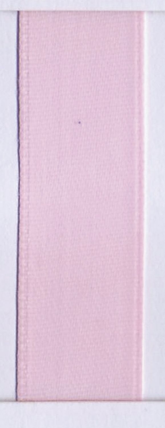 Doppelsatinband - 3 mm x 50 m, rosa