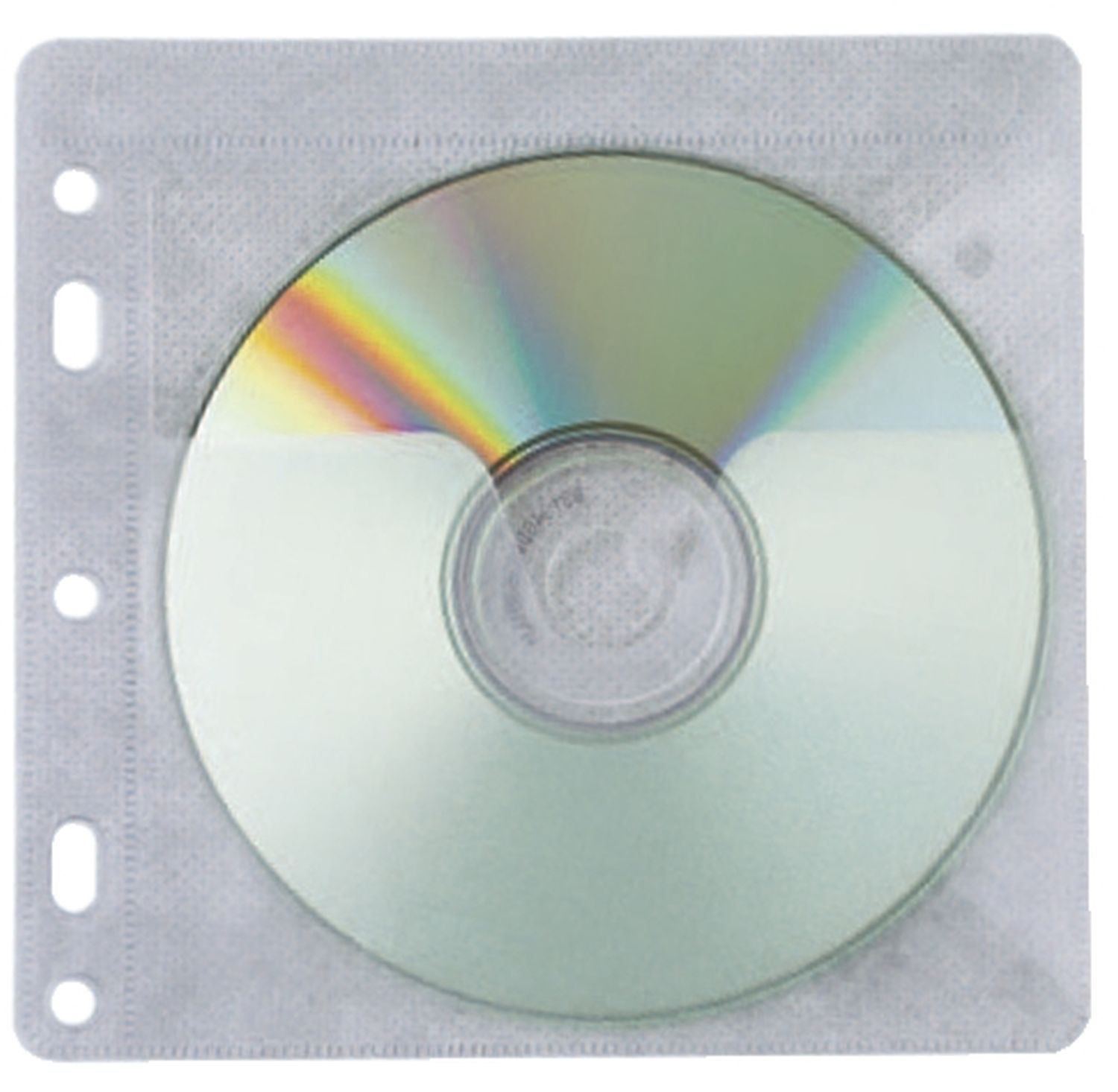 CD/DVD-Hüllen - Universallochung zur Ablage im Ordner/Ringbuch, transparent, Packung mit 40 Stück