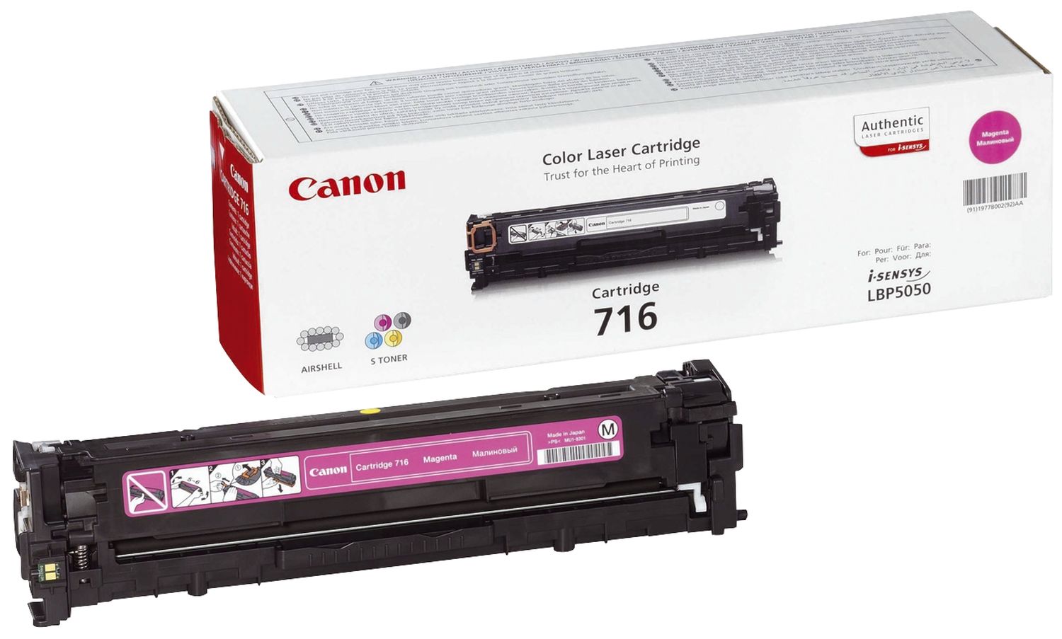 Original Canon Tonerkartusche magenta (1978B002,1978B002AA,CRG716M,716M)