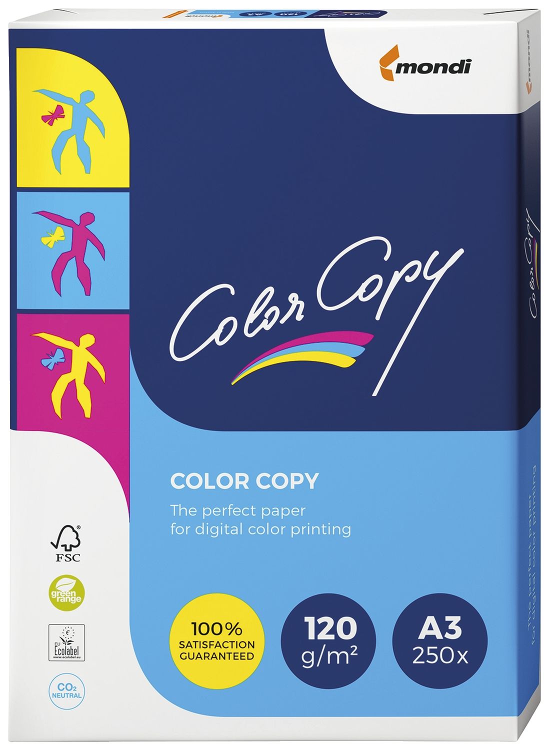 Kopierpapier Mondi ColorCopy® 2100005117, DIN A3, 120 g/qm, weiß, 250 Blatt