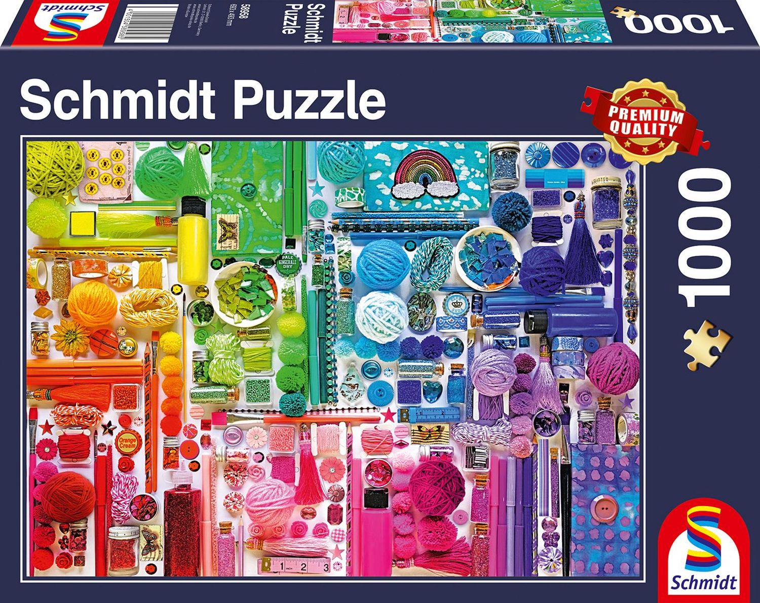 Puzzle Regenbogenfarben - 1.000 Teile