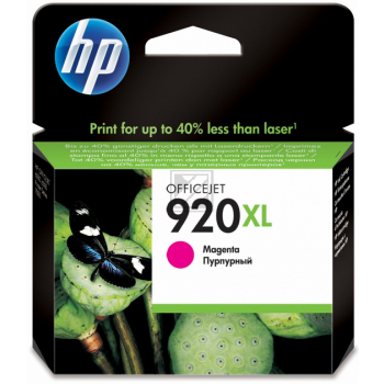 Original Tinte HP 920XL (CD973AE), ca. 700 Seiten, magenta