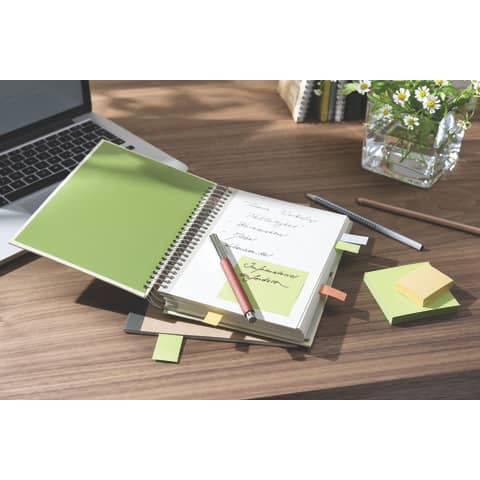 Haftnotiz Post-it Recycling Notes 654-RYP24, 76 x 76 mm, gelb, 6 x 100 Blatt