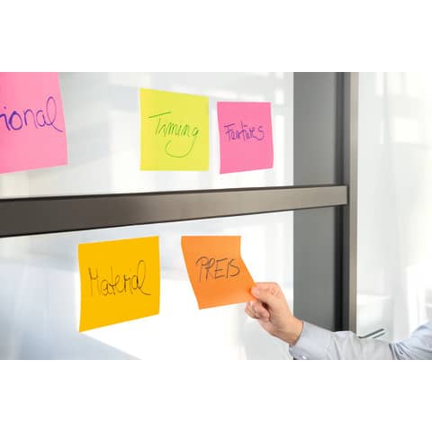 Haftnotiz Post-it Super Sticky Meeting Notes 8645-6SS-EU, 152 x 203 mm, sortiert, 6 x 45 Blatt