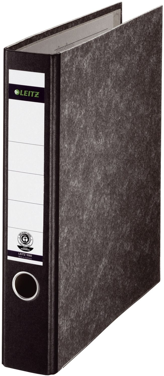 Ordner Leitz 1060-00-00 DIN A4, Hartpappe, schmal 56 mm, schwarz