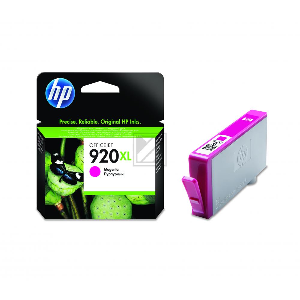 Original Tinte HP 920XL (CD973AE), ca. 700 Seiten, magenta