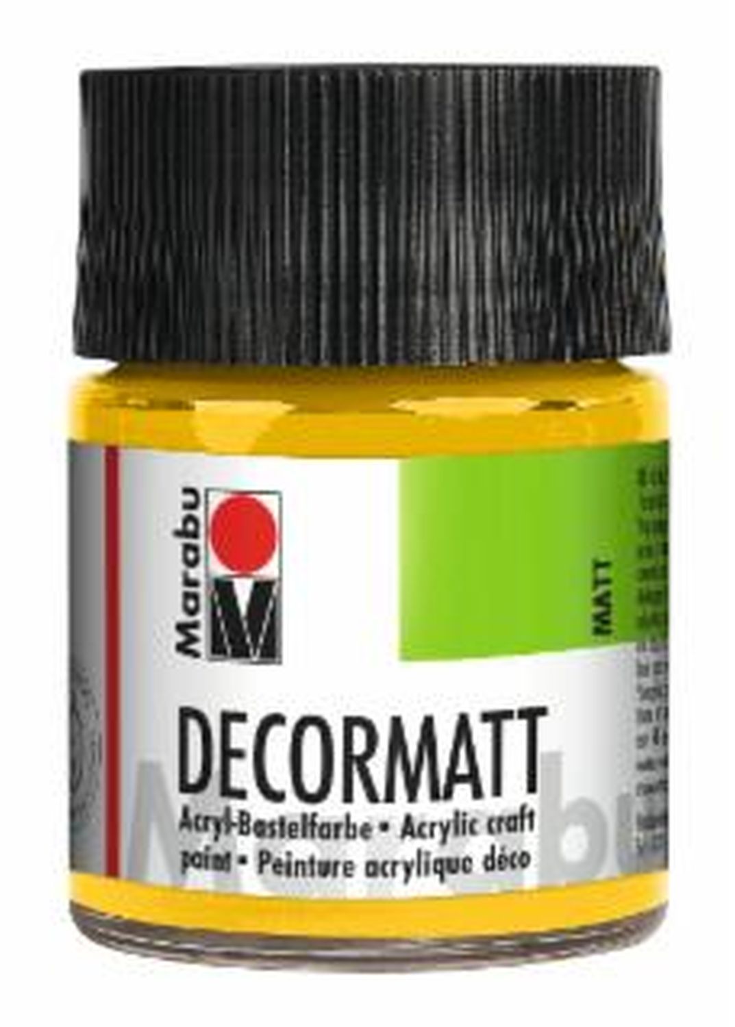 Decormatt Acryl - Mittelgelb 021, 50 ml