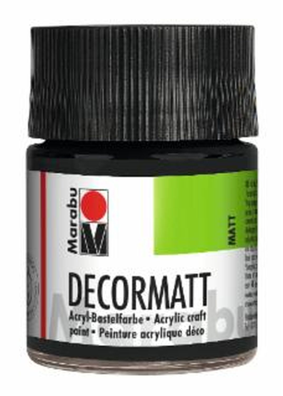 Decormatt Acryl - Schwarz 073, 50 ml